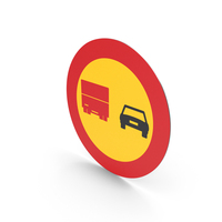 Spanish Sign Overtaking Prohibited For Trucks PNG & PSD Images