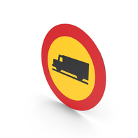 Spanish Sign No Vehicles Used For The Carriage Of Goods PNG & PSD Images