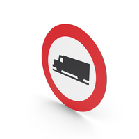 Spanish No Heavy Goods Vehicles Sign PNG & PSD Images