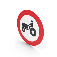 Spanish No Agricultural Motorized Vehicles Sign PNG & PSD Images