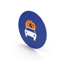 Spanish Sign Lane For Vehicles With Explosive Materials PNG & PSD Images