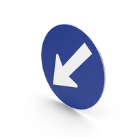 Spanish Sign Keep Left PNG & PSD Images