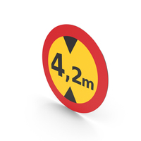 Spanish Sign Height Limitation PNG & PSD Images