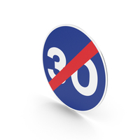 Spanish Sign End Of The Minimum Speed PNG & PSD Images