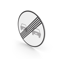 Spanish End Of Overtaking Ban Sign PNG & PSD Images