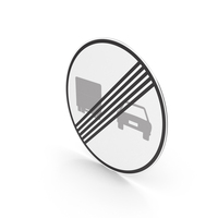 Spanish Sign End Of Overtaking Ban For Trucks PNG & PSD Images