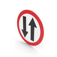 Colombian Two Way Traffic Sign PNG & PSD Images