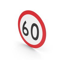 Colombian Speed Limit Sign PNG & PSD Images