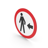 Colombian Pedestrians Crossing On The Left Sign PNG & PSD Images