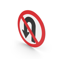Colombian No U Turn Sign PNG & PSD Images