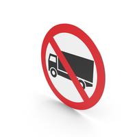 Colombian No Entry For Truck Sign PNG & PSD Images
