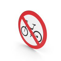 Colombian No Entry For Bike Sign PNG & PSD Images