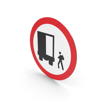 Colombian Cargo Loading Zone Sign PNG & PSD Images