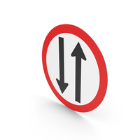 Brazilian Two Way Traffic Sign PNG & PSD Images