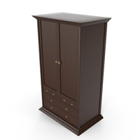 Retro Wooden Cabinet PNG & PSD Images