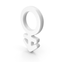 Androgyne Symbol White PNG & PSD Images