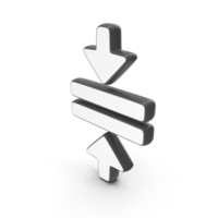 Arrow Divider Symbol White PNG & PSD Images