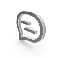 Comment Chat Bubble Symbol White PNG & PSD Images