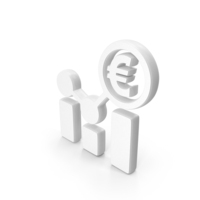 White Euro Market Trends Symbol PNG & PSD Images