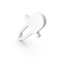 White Eye Dropper Symbol PNG & PSD Images