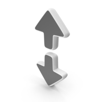 Black & White Flip Vertical Symbol PNG & PSD Images