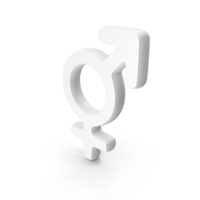 Heterosexual Gender Symbol White PNG & PSD Images