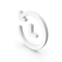 History Symbol White PNG & PSD Images
