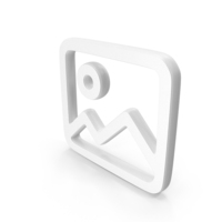 White Image Symbol PNG & PSD Images