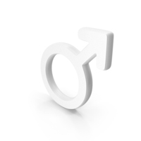 Male Gender Symbol White PNG & PSD Images