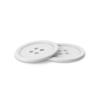 White Cloth Buttons PNG & PSD Images
