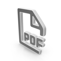 PDF File Symbol White PNG & PSD Images
