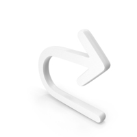 Repeat Arrow Symbol White PNG & PSD Images