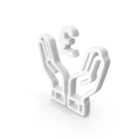 White Save Money Pound Symbol PNG & PSD Images