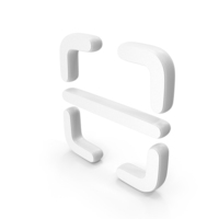 Scan Symbol White PNG & PSD Images