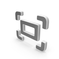 Black & White Screen Resolution Symbol PNG & PSD Images
