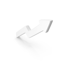 Trend Graph Symbol White PNG & PSD Images