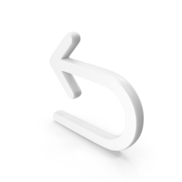 Undo Symbol White PNG & PSD Images