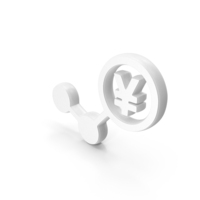 Yen Trends Symbol White PNG & PSD Images