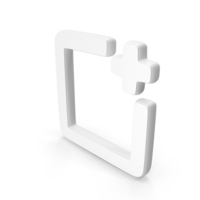 White Add Frame Symbol PNG & PSD Images