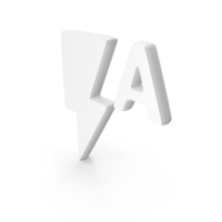 Auto Flash Symbol White PNG & PSD Images