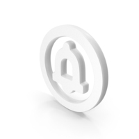 White Bell Symbol PNG & PSD Images