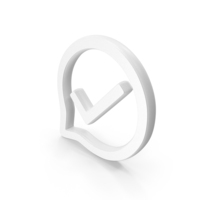 Comment Check Symbol White PNG & PSD Images