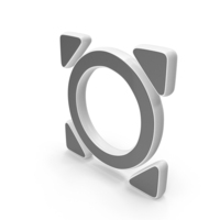 Expand Symbol White PNG & PSD Images