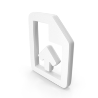 White File Upload Symbol PNG & PSD Images