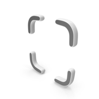 Full Screen Symbol White PNG & PSD Images