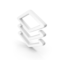 Layers Symbol White PNG & PSD Images