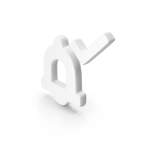 Notifications Check Symbol White PNG & PSD Images