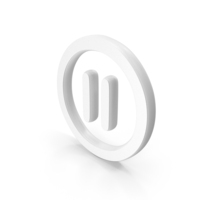 Pause Symbol White PNG & PSD Images