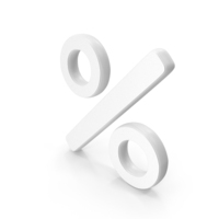 Percentage Symbol White PNG & PSD Images