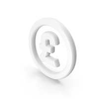 White Pound Currency Symbol PNG & PSD Images